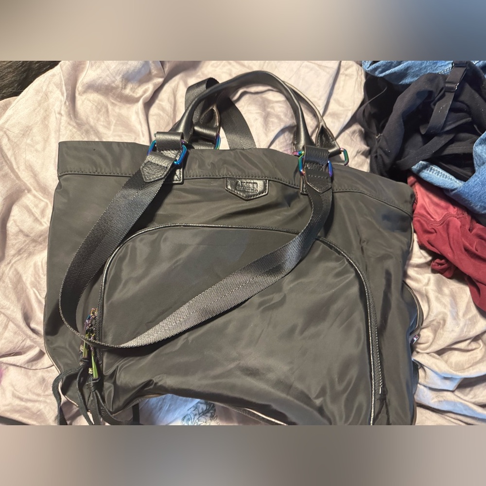 NWOT Aimee Kestenberg Black oilslick Handbag